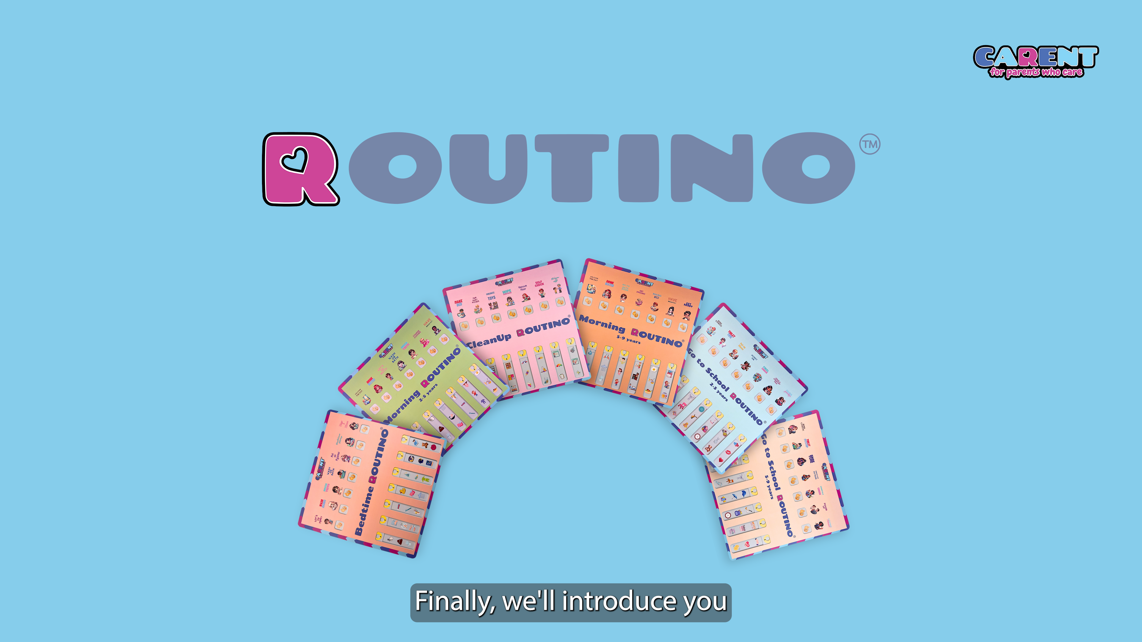 載入影片：Introducing: ROUTINO The Fun Way to Master Daily Routines! Struggling with bedtime battles? Are your mornings chaotic? ROUTINO: the fun, interactive way to teach your kids dailyroutines! Every parent knows how tough routines can be. The tears, thetantrums, the endless nagging—it’s exhausting That’s why we created ROUTINO—six interactive boardsdesigned to make routines easy, fun, and rewarding. Each slider guides your child through their routine, frombrushing teeth to tidying up, with a thumbs-up reward for every step! Benefits:• Independence: A child completing the board alone• Positive reinforcement: Smiling at the thumbs-up emoji.• Fine motor skills: Sliding the board mechanism. ROUTINO helps children build independence, develop finemotor skills, and enjoy the satisfaction of completing their dailytasks—all while having fun! Bedtime, cleanup, mornings, and more—ROUTINO has youcovered!Isn’t it time routines became moments you and your childlove? At CARENT, we care deeply about making every routine ajoyful journey. “Explore our tools designed with love, for parents whocare.”